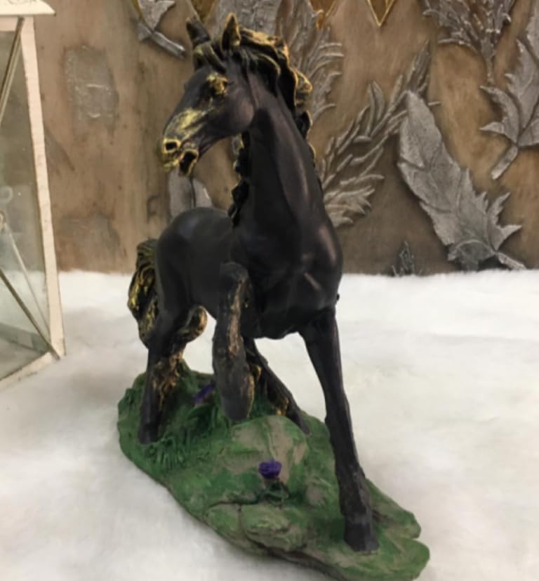 Handcrafted Horse Statue, Modern Animal Statue, Polyester Horse Art, Modern Horse Decor, Horse Lover Decor, Horse Sculpture, Horse Statue