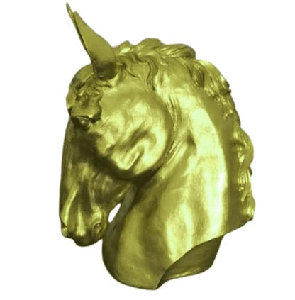 Handmade Horse Head Statue, Elegant Horse Figurine, Horse Head Statue, Horse Sculpture Art, Polyester Horse Statue, Elegant Horse Decor