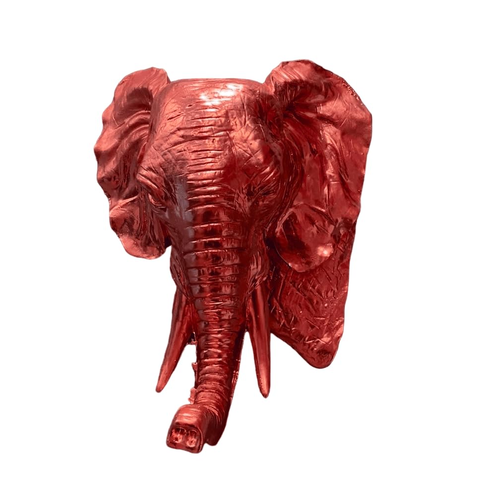 Elephant Wall Sculpture, Elegant Elephant Head Art Wall, Polyester Elephant Wall Decor, Elephant Head Wall Sculpture, Elephant Head Wall Decor, Elephant Head Wall Figurine
