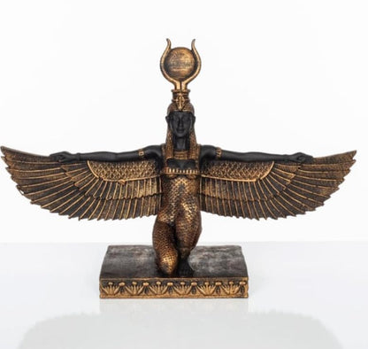 Egyptian Goddess Isis Sculpture, Isis Statue, Winged Isis Goddess Statue, Ancient Egyptian Isis Statue, Handmade Isis Sculpture, Isis Decor