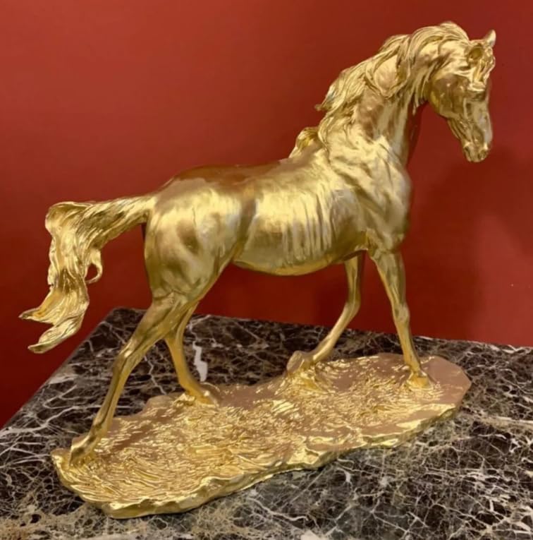Handcrafted Horse Statue, Equestrian Art Sculpture, Luxury Horse Decor Figurine, Horse Ornament Collectible, Horse Sculpture, Horse Decor