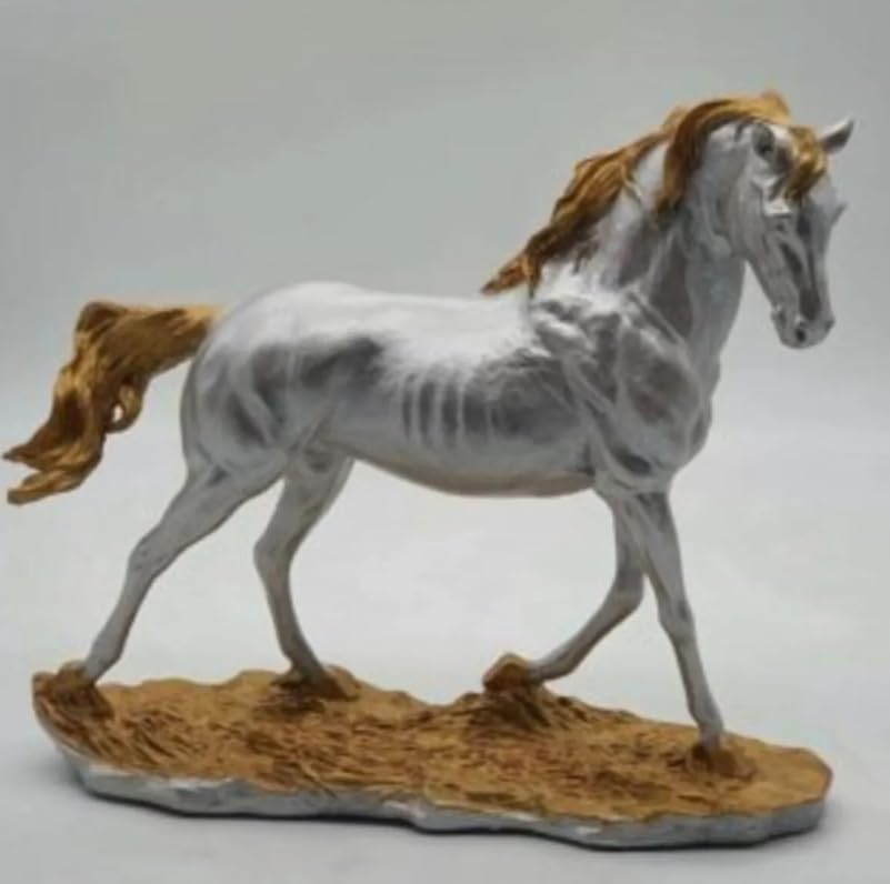 Handcrafted Horse Statue, Equestrian Art Sculpture, Luxury Horse Decor Figurine, Horse Ornament Collectible, Horse Sculpture, Horse Decor