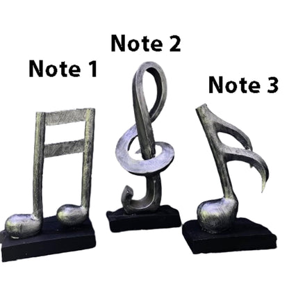 Set of 3 Musical Note Sculpture, Musical Symbols Trio Set, Abstract Music Notes Statue, Tabletop Decor, Unique Music Lover’s Gift, Music Notes Decor, Music Notes Sculpture