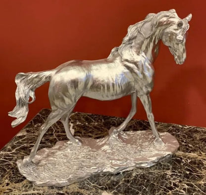 Handcrafted Horse Statue, Equestrian Art Sculpture, Luxury Horse Decor Figurine, Horse Ornament Collectible, Horse Sculpture, Horse Decor