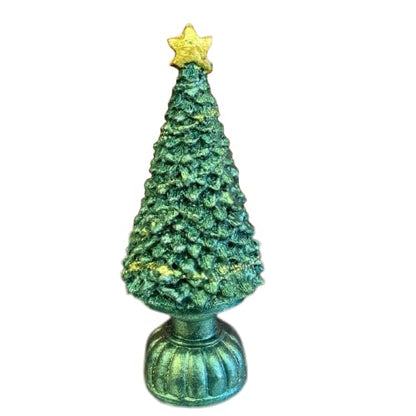 Mini Christmas Tree Decor, Christmas Tree Ornament, Seasonal Tree Figurine, Christmas Decor Gift, Holiday Tree Decor, Christmas Tree Decor, Christmas Tree Sculpture