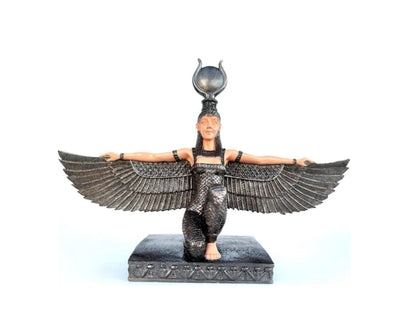 Egyptian Goddess Isis Sculpture, Isis Statue, Winged Isis Goddess Statue, Ancient Egyptian Isis Statue, Handmade Isis Sculpture, Isis Decor
