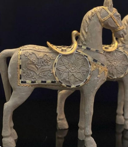 Antique Style Decorative Horse Statue, Ancient Horse Statue, Horse Decor Sculpture, Traditional Horse Statue, Historic Horse Figurine