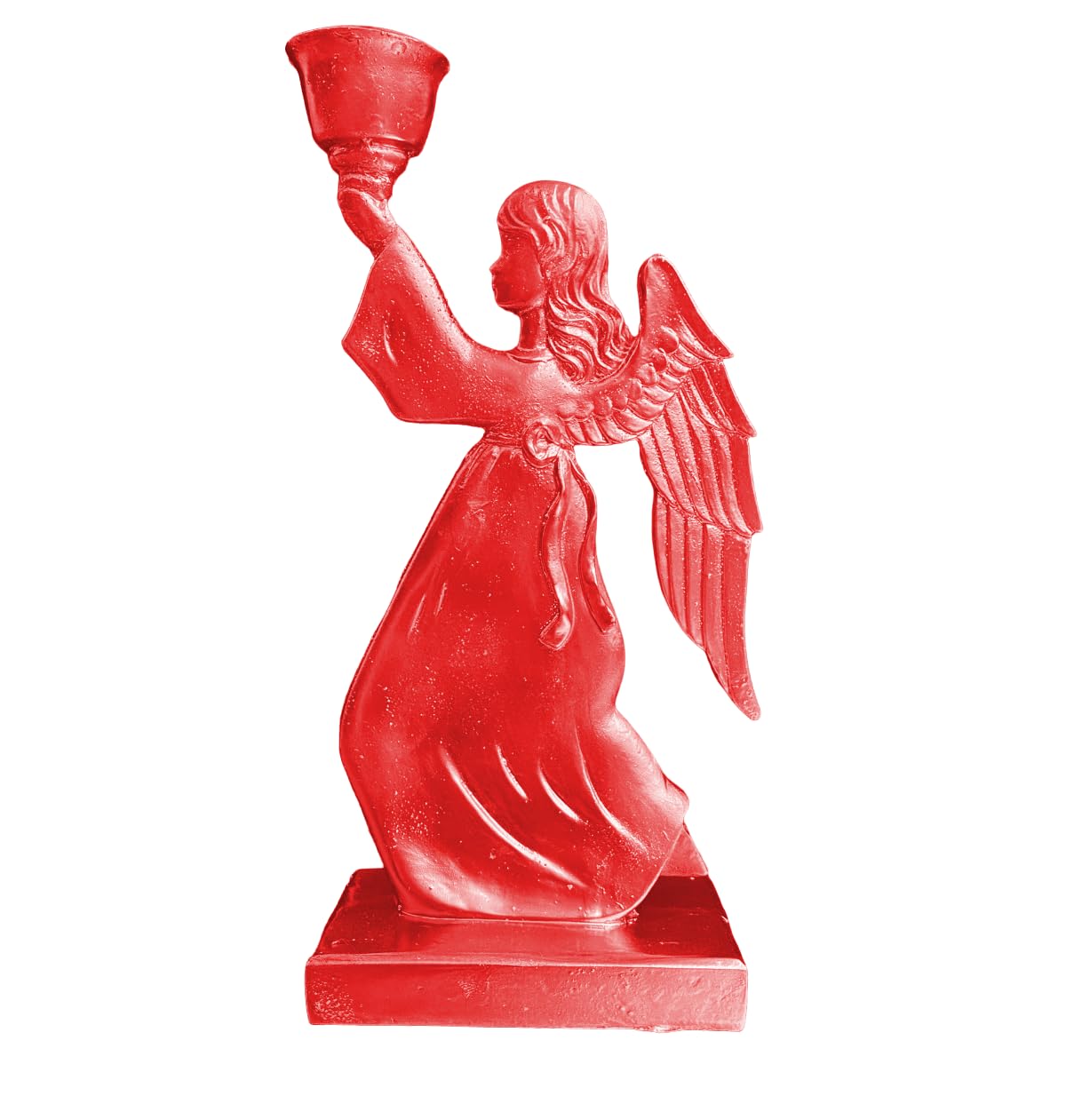 Portacandele a forma di angelo alato, portacandele a forma di angelo, portacandele a forma di angelo, portacandele a forma di bambina, portacandele a forma di statuina di angelo