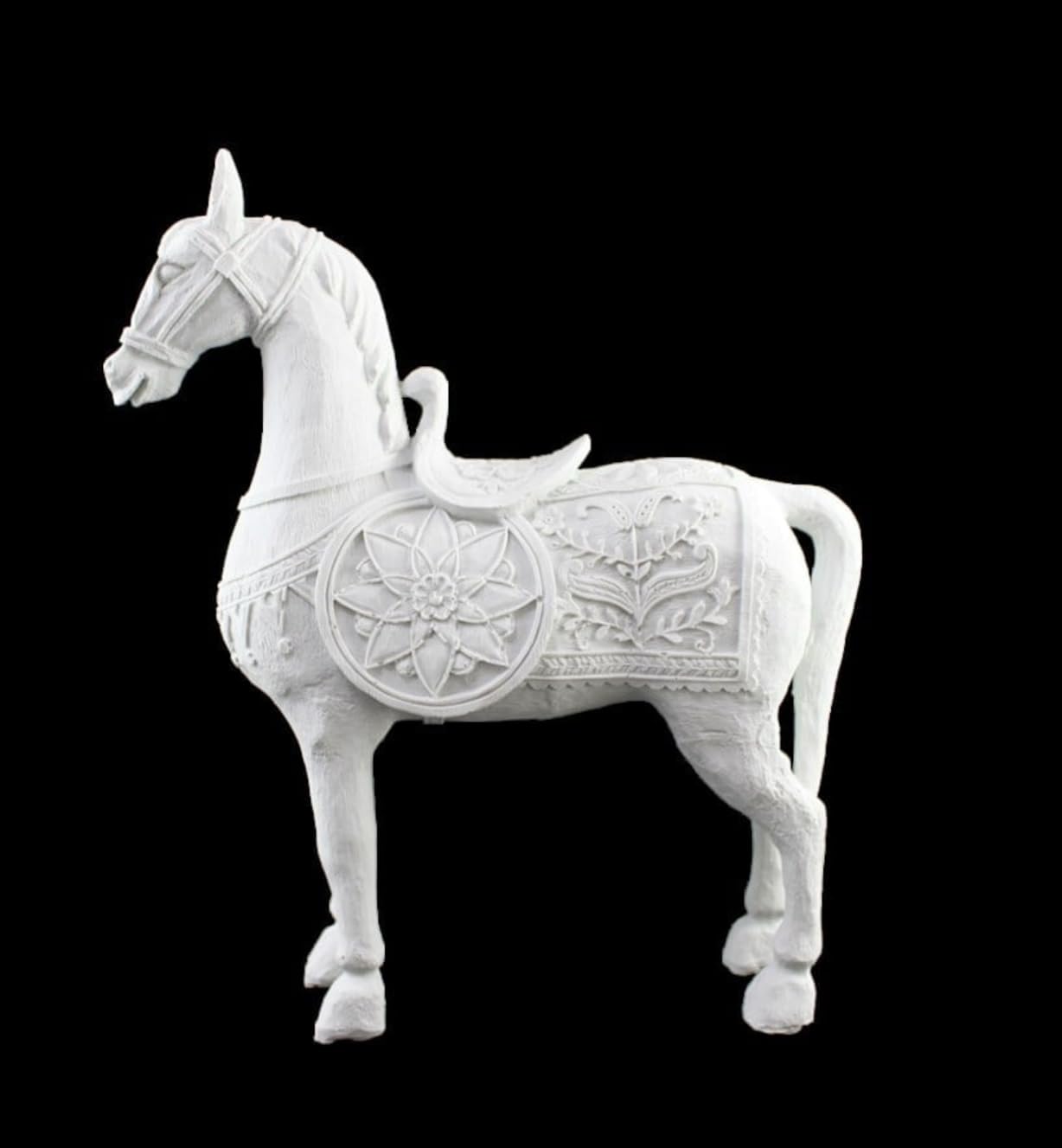 Antique Style Decorative Horse Statue, Ancient Horse Statue, Horse Decor Sculpture, Traditional Horse Statue, Historic Horse Figurine