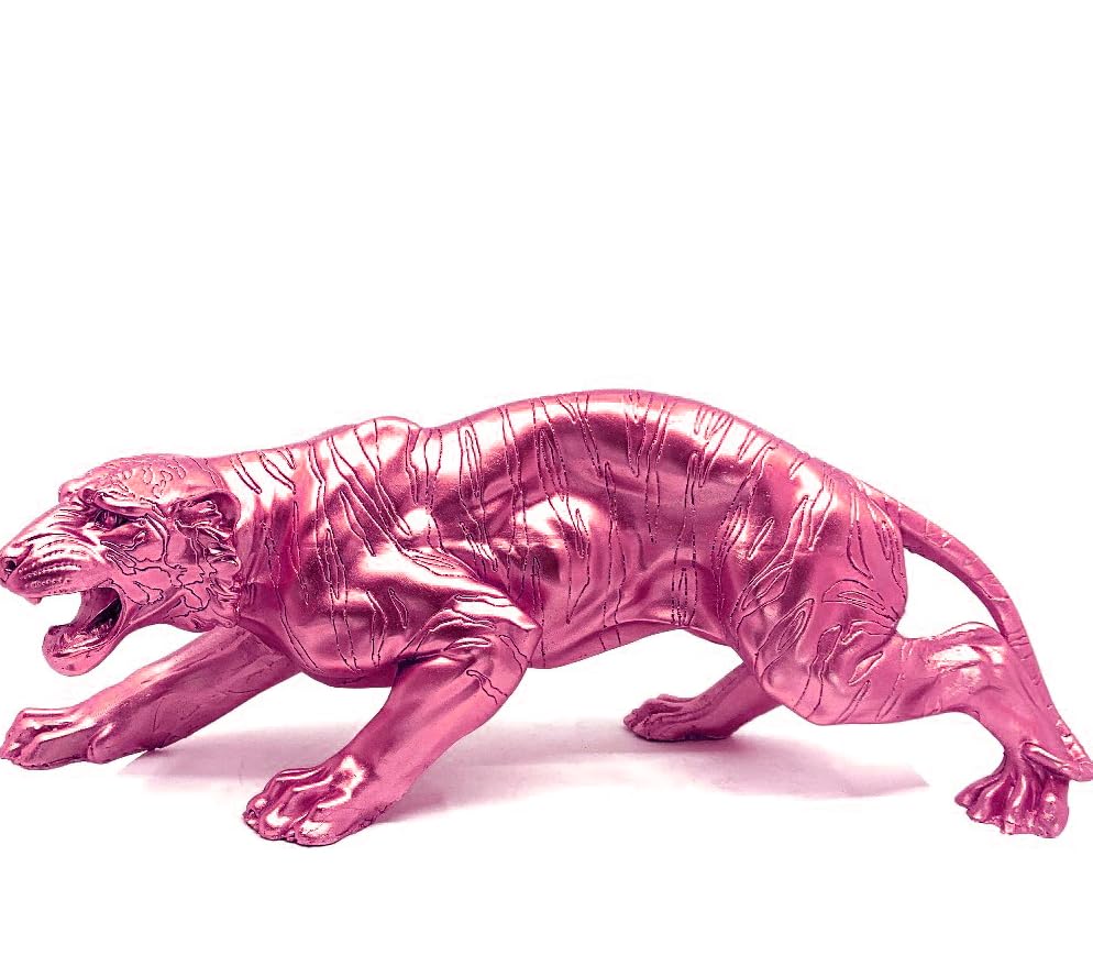 Handcrafted Tiger Sculpture, Animal Figurine, Tiger Statue, Tabletop Decor, Gift for Animal Lovers, Art Home Decor, Tiger Sculpture