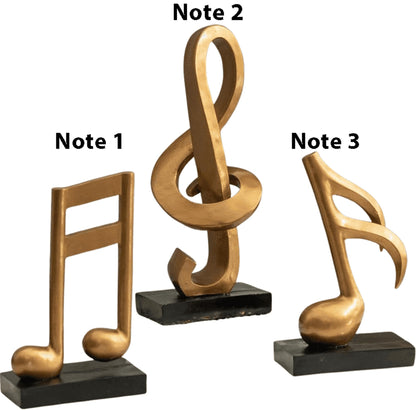 Set of 3 Musical Note Sculpture, Musical Symbols Trio Set, Abstract Music Notes Statue, Tabletop Decor, Unique Music Lover’s Gift, Music Notes Decor, Music Notes Sculpture
