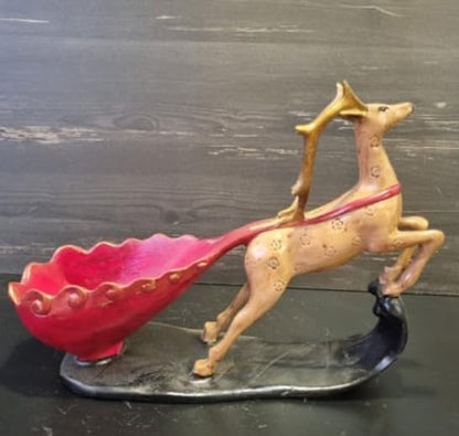 Elegant Deer Wine Rack Sculpture, Decorative Wine Rack with Deer Figure, Stylish Deer Wine Rack Statue, Stylish Animal Bar Decor,