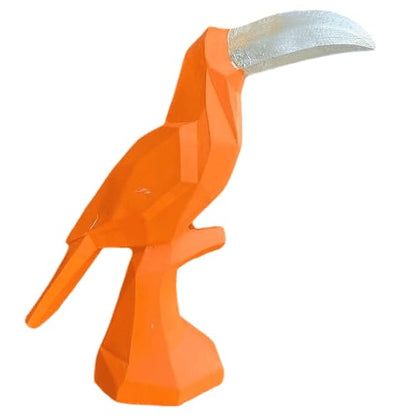 Geometric Toucan Bird Statue, Cubic Toucan Bird Statue, Toucan Bird Statue, Toucan Statue, Modern Toucan Bird Statue, Toucan Bird Sculpture