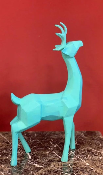 Modern Cubic Deer Statue, Geometric Deer Sculpture, Cubic Deer Statue, Cubic Deer Sculpture, Geometric Reindeer Decor, Cubic Reindeer Statue