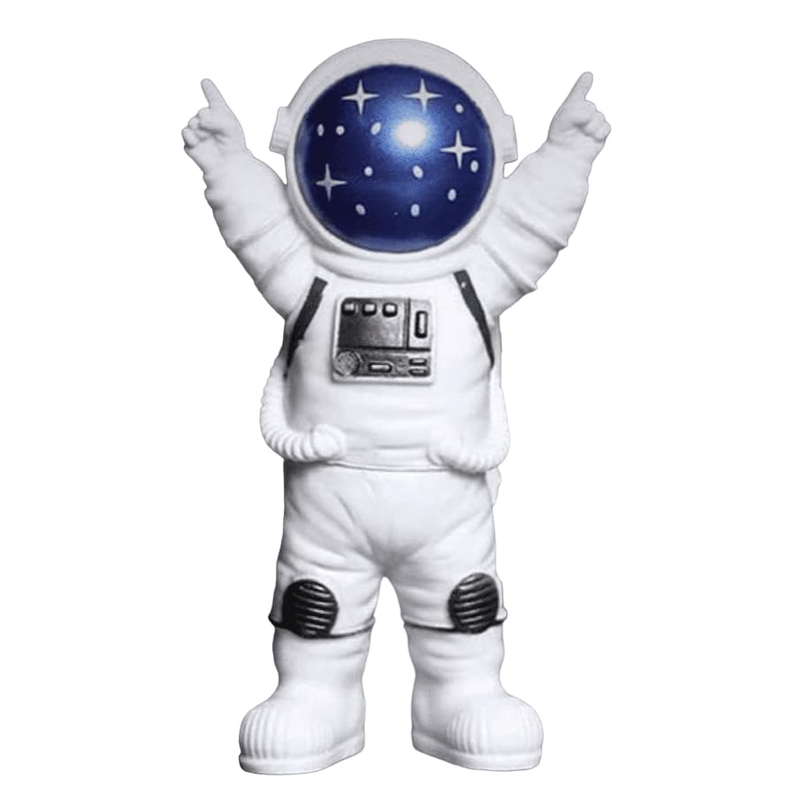 Astronaut Figurine, Space Themed Home Decor, Space Explorer Sculpture, Decorative Helmet Astronaut Statue, Astronaut Sculpture, Astronaut Figurine, Astronaut Decor