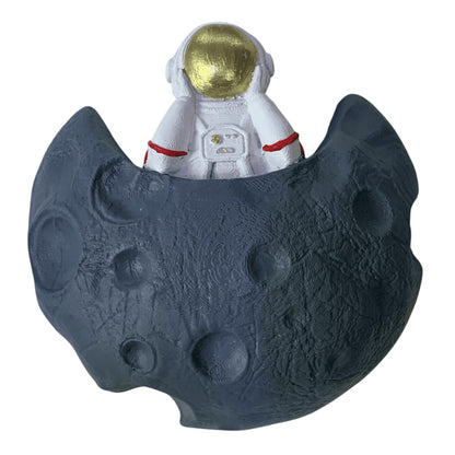 Astronaut Moon Sculpture, Astronaut Wall Decor, Modern Astronaut Wall Decor, Space Theme Decor, Space Gift Idea, Astronaut Figurines, Astronaut Wall Statue, Astronaut Moon Wall Decor