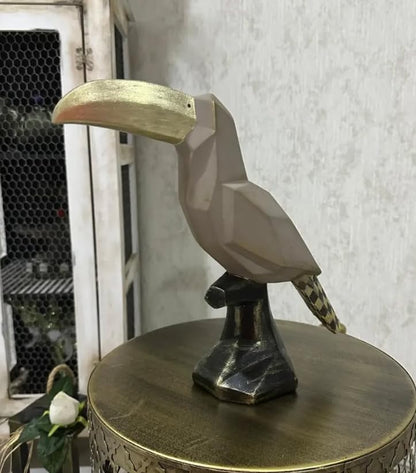 Geometric Toucan Bird Statue, Cubic Toucan Bird Statue, Toucan Bird Statue, Toucan Statue, Modern Toucan Bird Statue, Toucan Bird Sculpture