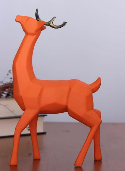 Modern Cubic Deer Statue, Geometric Deer Sculpture, Cubic Deer Statue, Cubic Deer Sculpture, Geometric Reindeer Decor, Cubic Reindeer Statue