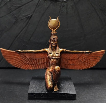Egyptian Goddess Isis Sculpture, Isis Statue, Winged Isis Goddess Statue, Ancient Egyptian Isis Statue, Handmade Isis Sculpture, Isis Decor