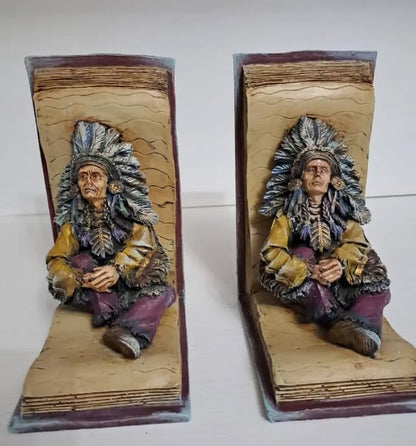Handgefertigtes Indianer Häuptling Buchsends Set, Indianer Häuptling Buchsends, Polyester Buchsend Set, Indianer Häuptling Buchsends, Einzigartiges Buchsends Geschenk