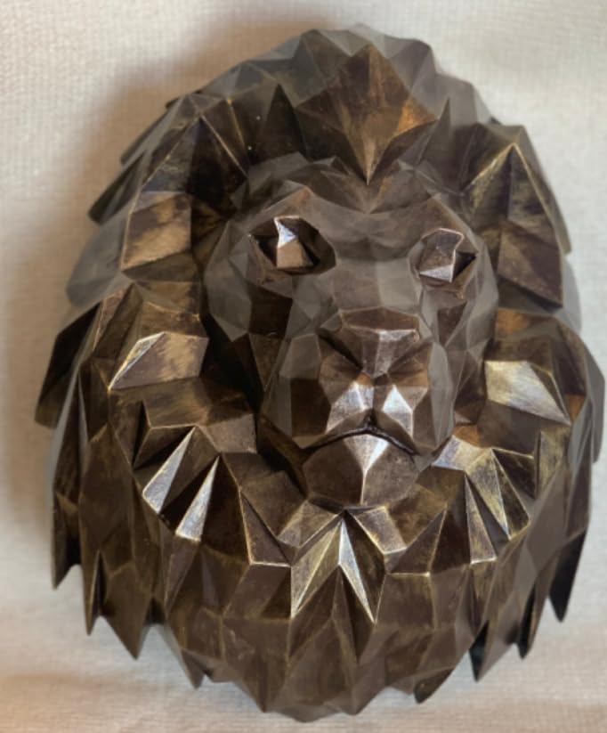 3D Lion Head Wall Sculpture, Geometric Lion Wall Art, Abstract Lion head Wall Decor, Lion Head Wall Decor, Lion Head Wall Sculpture, Lion Head Wall Statue, Lion Head Wall Decor