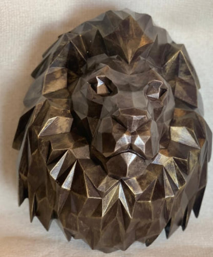 3D Lion Head Wall Sculpture, Geometric Lion Wall Art, Abstract Lion head Wall Decor, Lion Head Wall Decor, Lion Head Wall Sculpture, Lion Head Wall Statue, Lion Head Wall Decor
