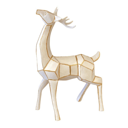 Modern Cubic Deer Statue, Geometric Deer Sculpture, Cubic Deer Statue, Cubic Deer Sculpture, Geometric Reindeer Decor, Cubic Reindeer Statue