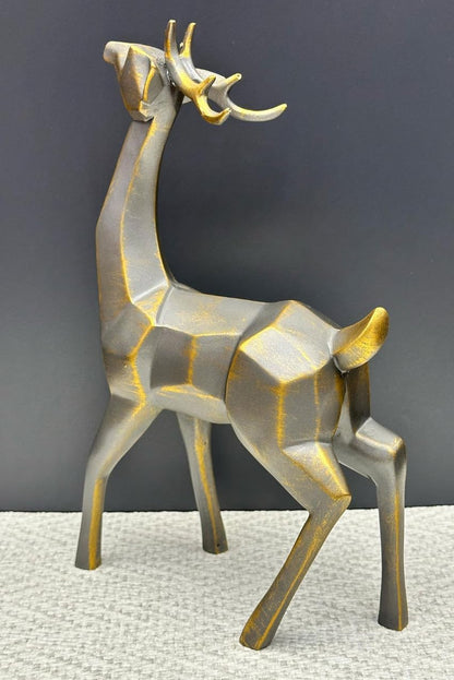 Modern Cubic Deer Statue, Geometric Deer Sculpture, Cubic Deer Statue, Cubic Deer Sculpture, Geometric Reindeer Decor, Cubic Reindeer Statue