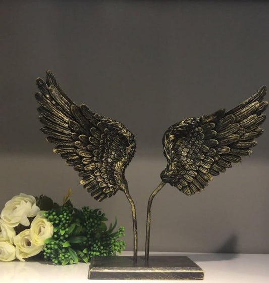 Angel Wings Sculpture, Decorative Wing Art, Wing Decor Accent, Angel Wings Desk Decor, Home Decor Gift, Angel Wings Sculpture