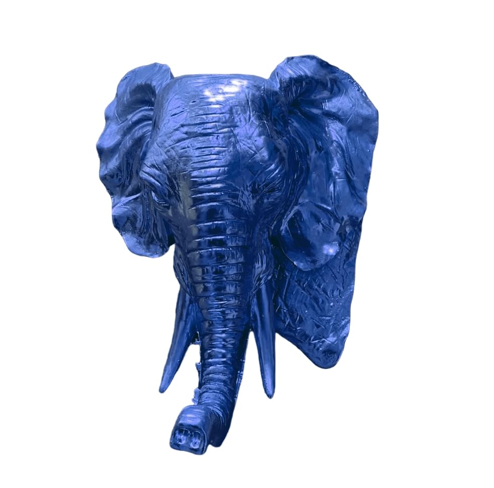Elephant Wall Sculpture, Elegant Elephant Head Art Wall, Polyester Elephant Wall Decor, Elephant Head Wall Sculpture, Elephant Head Wall Decor, Elephant Head Wall Figurine