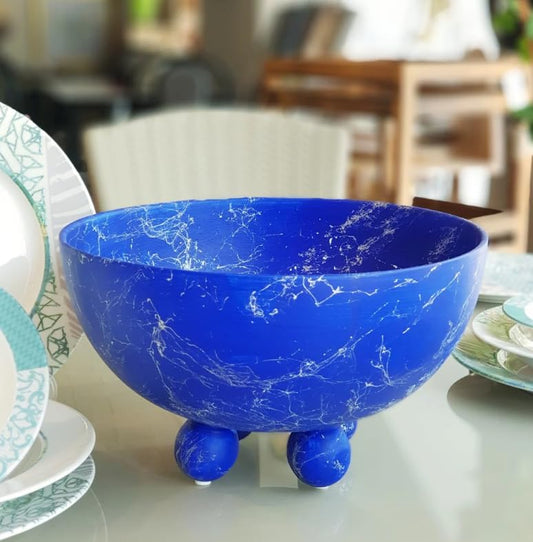 Modern Minimalist Footed Bowl in Ceramic, Decorative Bowl for Tabletop or Shelf Styling, Footed Bowl, Decorative Ceramic Bowl, Ceramic Bowl, Hand-painted Bowl, Bowl Sculpture