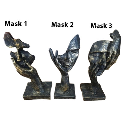 Abstract Face Sculpture Set, Tabletop Statues, Face Statue, Face Decor, Face Sculpture, Modern Face Sculpture, Modern Face Decor, Face Objects, Modern Face Statue