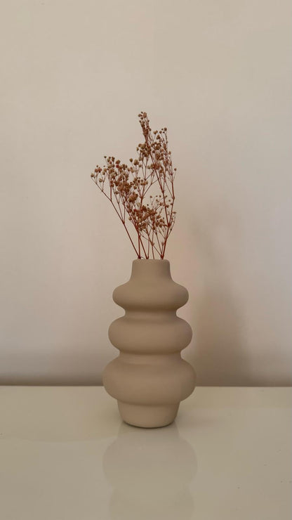 Minimal Ceramic Bubble Vase, Nordic Bubble Swirl Vase, Flower Pot, Dried Flower Vase, Nordic Vase, Wave Ceramic Vase, Decorative Vase, Bubble Vase, Ceramic Bubble Vase, Flower Vase