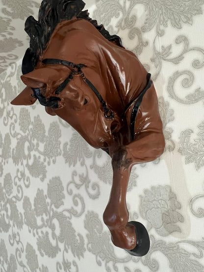 Horse Head Wall Sculpture, Horse Head Wall Decor , Equestrian Wall Decor, Gift For Horse Lovers, Horse Wall Sculpture, Horse Wall Decor