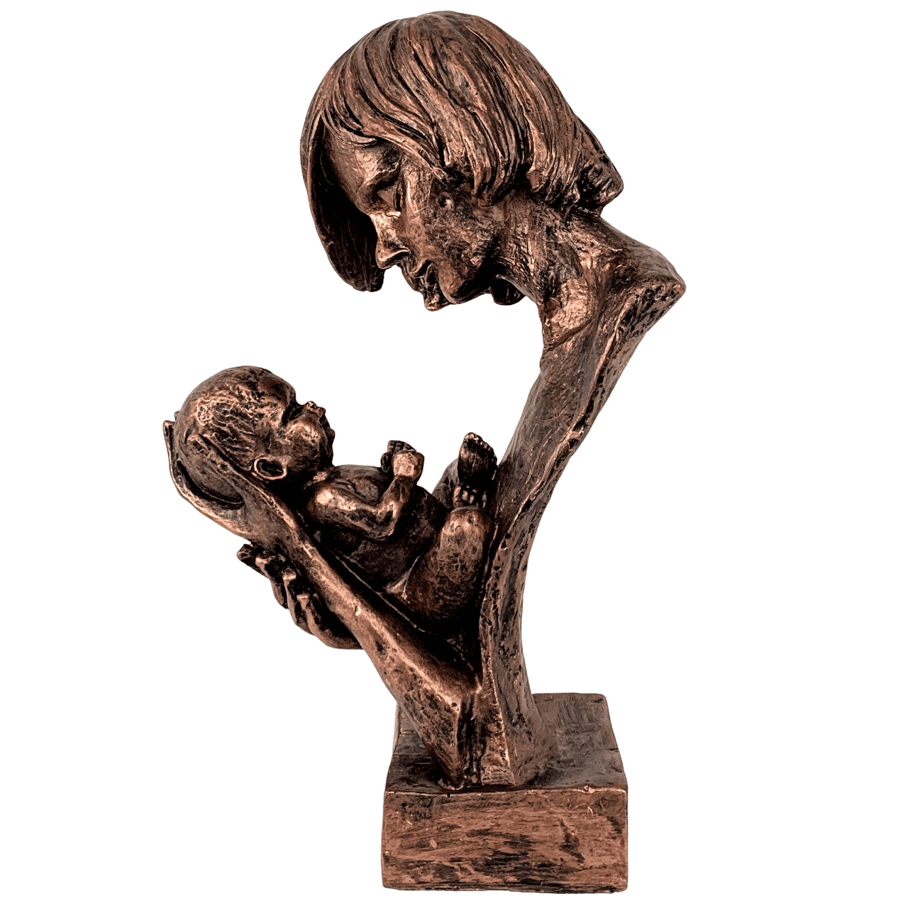 Mother and Baby Statue, Loving Mother and Infant Sculpture, Modern Motherhood Sculpture, Mother with Newborn Statue, Mom Holding Baby Statue