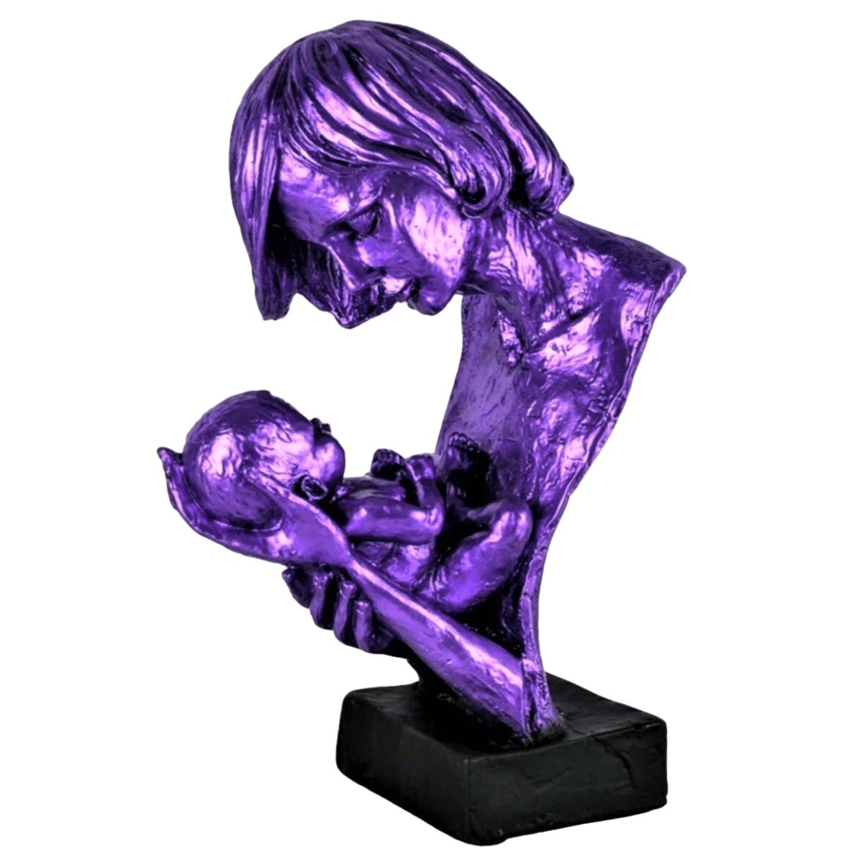 Mother and Baby Statue, Loving Mother and Infant Sculpture, Modern Motherhood Sculpture, Mother with Newborn Statue, Mom Holding Baby Statue