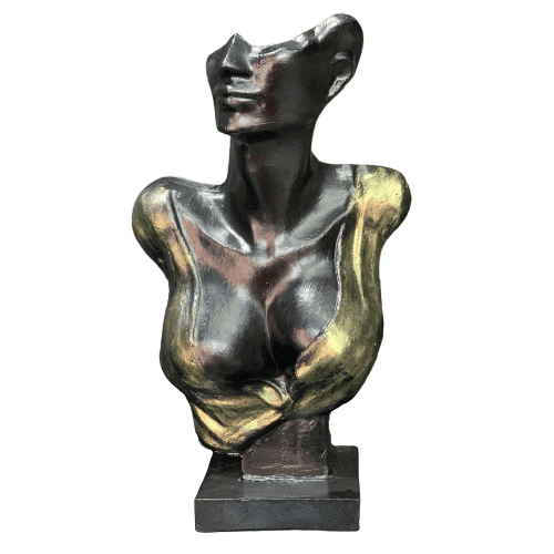Handmade Abstract Woman Bust, Modern Female Sculpture, Unique Bust Statue, Handmade Female Bust Sculpture, Abstract Woman Statue, Woman Bust