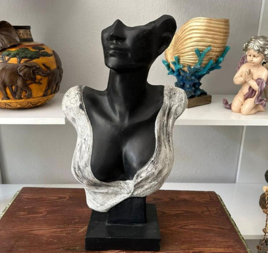 Handmade Abstract Woman Bust, Modern Female Sculpture, Unique Bust Statue, Handmade Female Bust Sculpture, Abstract Woman Statue, Woman Bust