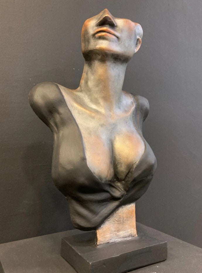 Handmade Abstract Woman Bust, Modern Female Sculpture, Unique Bust Statue, Handmade Female Bust Sculpture, Abstract Woman Statue, Woman Bust