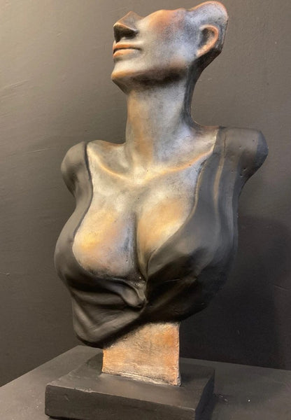 Handmade Abstract Woman Bust, Modern Female Sculpture, Unique Bust Statue, Handmade Female Bust Sculpture, Abstract Woman Statue, Woman Bust