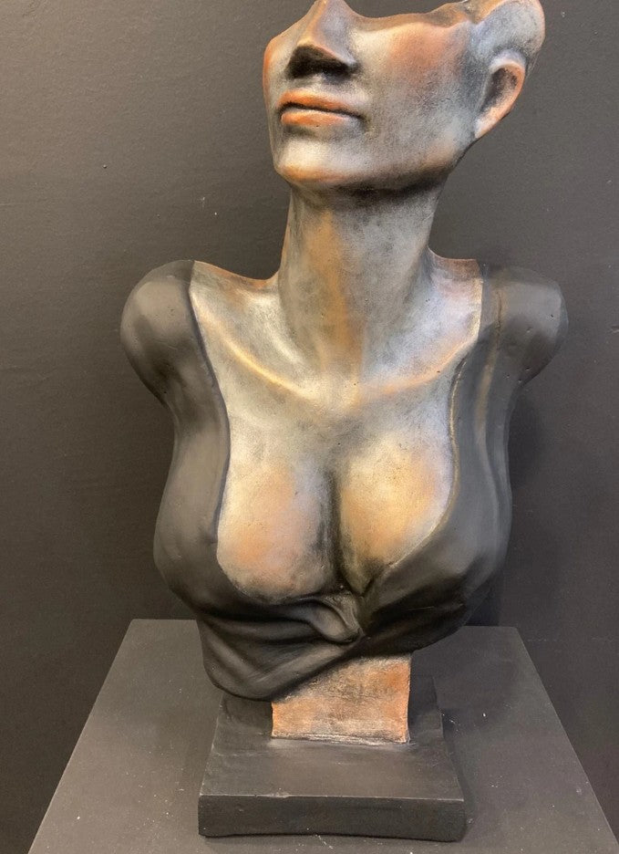Handmade Abstract Woman Bust, Modern Female Sculpture, Unique Bust Statue, Handmade Female Bust Sculpture, Abstract Woman Statue, Woman Bust