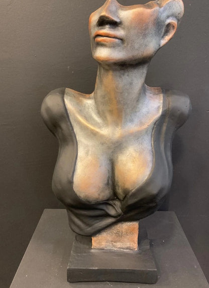 Handmade Abstract Woman Bust, Modern Female Sculpture, Unique Bust Statue, Handmade Female Bust Sculpture, Abstract Woman Statue, Woman Bust
