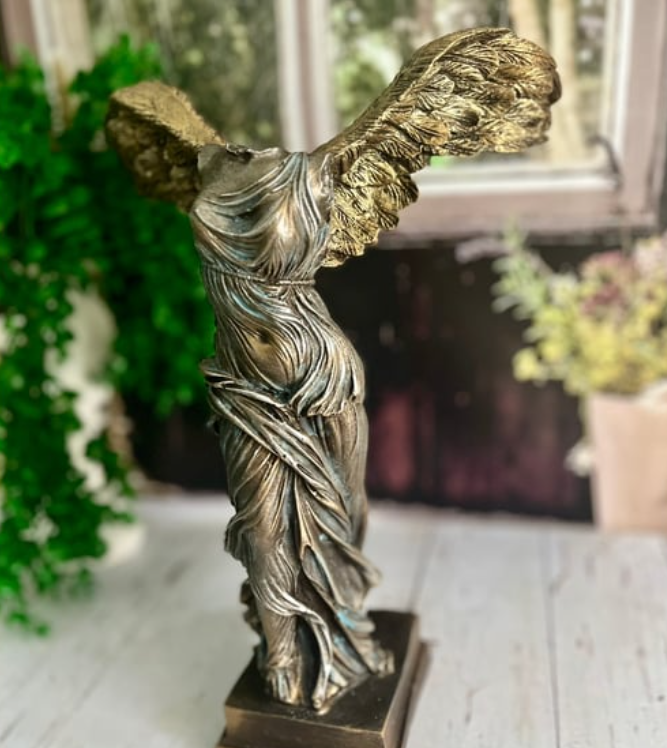 Handmade Winged Victory of Samothrace Statue, Greek Goddess Sculpture, Handmade Victory of Samothrace Sculpture, Victory of Samothrace Decor