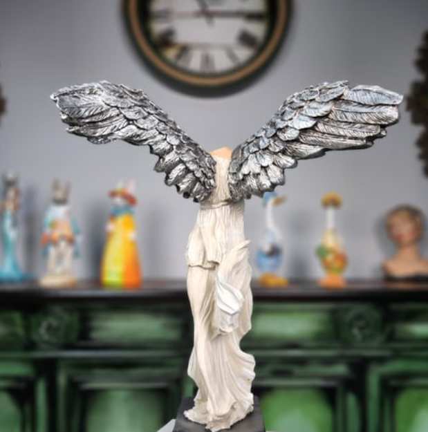 Handmade Winged Victory of Samothrace Statue, Greek Goddess Sculpture, Handmade Victory of Samothrace Sculpture, Victory of Samothrace Decor