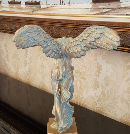 Handmade Winged Victory of Samothrace Statue, Greek Goddess Sculpture, Handmade Victory of Samothrace Sculpture, Victory of Samothrace Decor