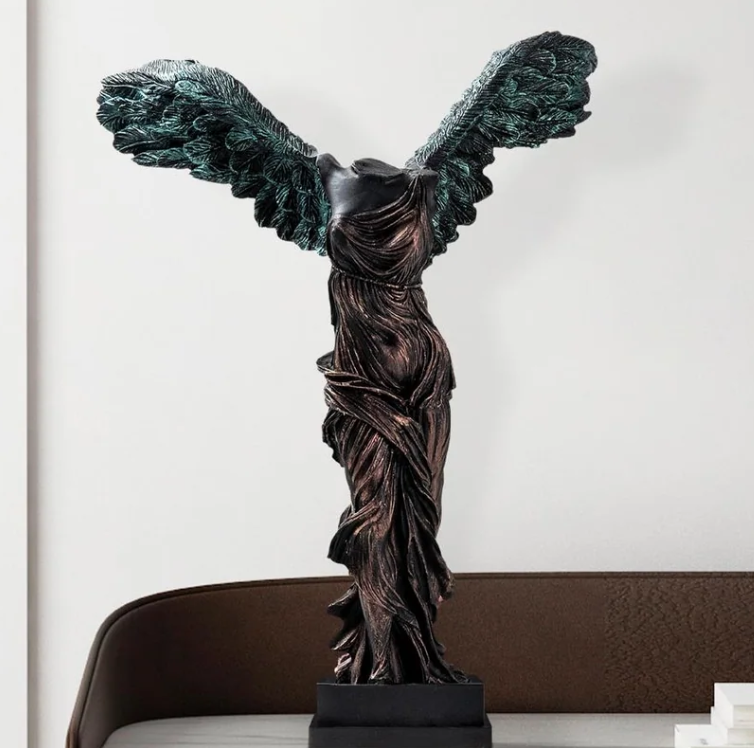 Handmade Winged Victory of Samothrace Statue, Greek Goddess Sculpture, Handmade Victory of Samothrace Sculpture, Victory of Samothrace Decor