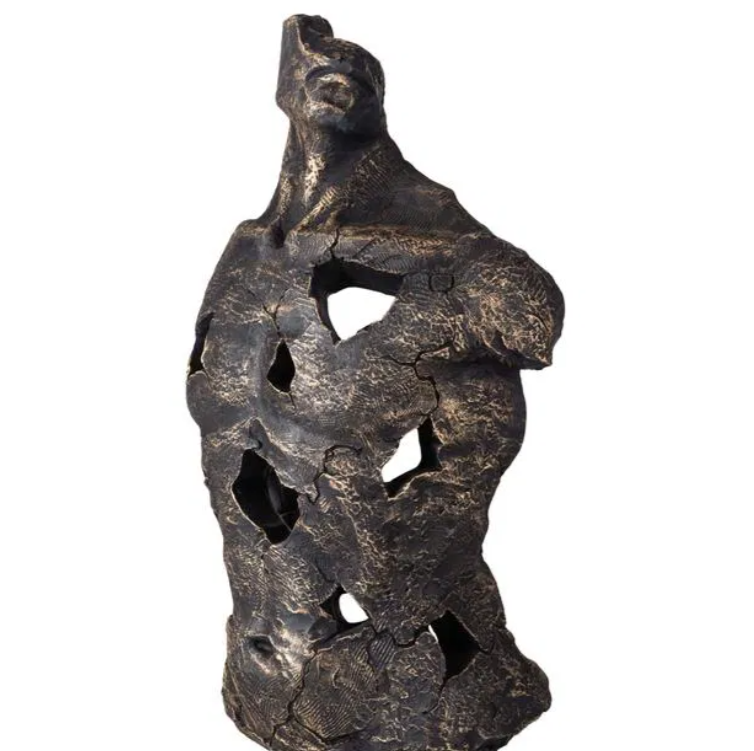 Handmade Abstract Male Statue, Modern Art Sculpture, Handmade Male Torso Decor, Handmade Male Torso Statue, Abstract Sculpture Decor