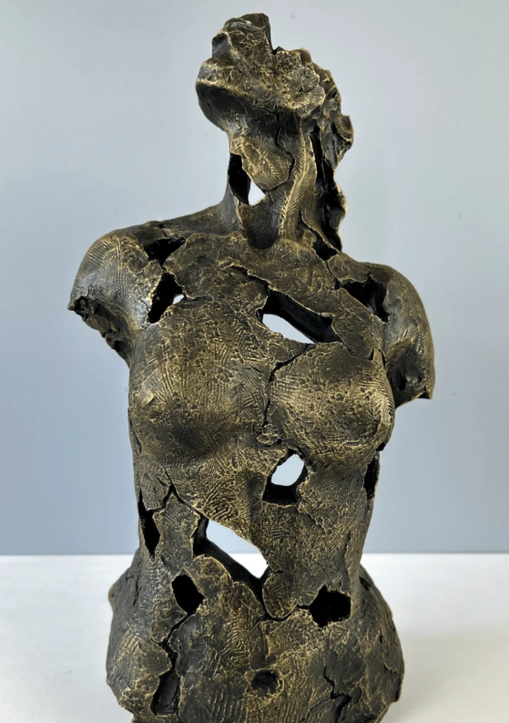 Handmade Abstract Female Statue, Modern Art Sculpture, Handmade Female Torso Decor, Handmade Female Torso Statue, Abstract Torso Statue