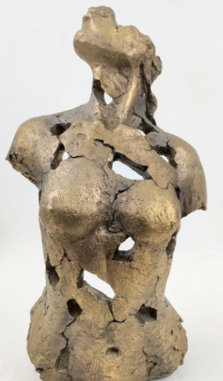 Handmade Abstract Female Statue, Modern Art Sculpture, Handmade Female Torso Decor, Handmade Female Torso Statue, Abstract Torso Statue