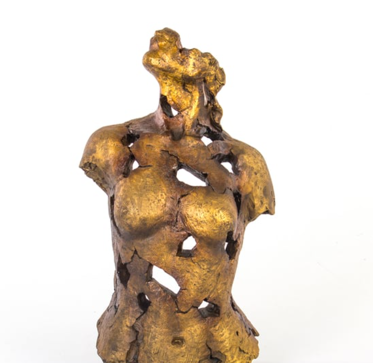 Handmade Abstract Female Statue, Modern Art Sculpture, Handmade Female Torso Decor, Handmade Female Torso Statue, Abstract Torso Statue